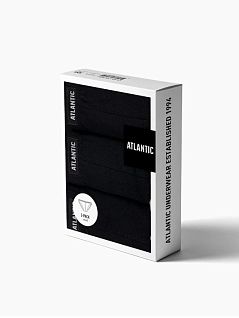 Набор слипов на низкой посадке (3шт) черного цвета ATLANTIC 51501